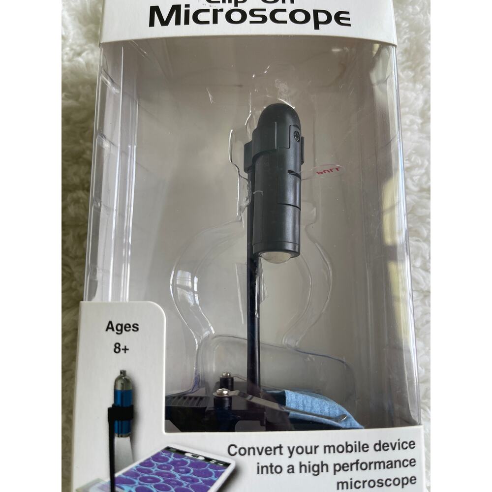 ScienceWiz Clip On Microscope Mobile Device Into High Performance Single Lens - Picture 6 of 10